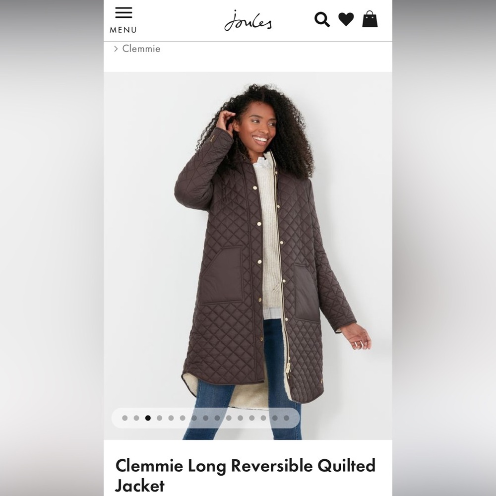 Joules Clemmie Long Reversible Coat